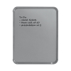Whiteboard 36 x 28cm magnetic painted steel | silver | Nobo slimline 247141 - 2