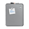 Whiteboard 36 x 28cm magnetic painted steel | silver | Nobo slimline 247141 - 1