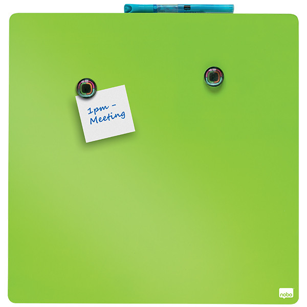 Whiteboard 36 x 36cm magnetic | Nobo green 208159 - 3