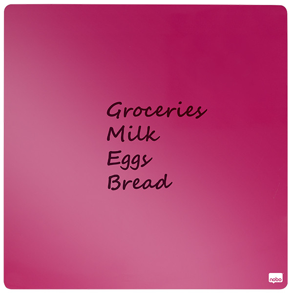 Whiteboard 36 x 36cm magnetic | Nobo pink 208160 - 2