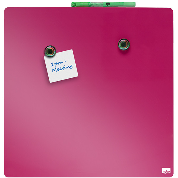 Whiteboard 36 x 36cm magnetic | Nobo pink 208160 - 3