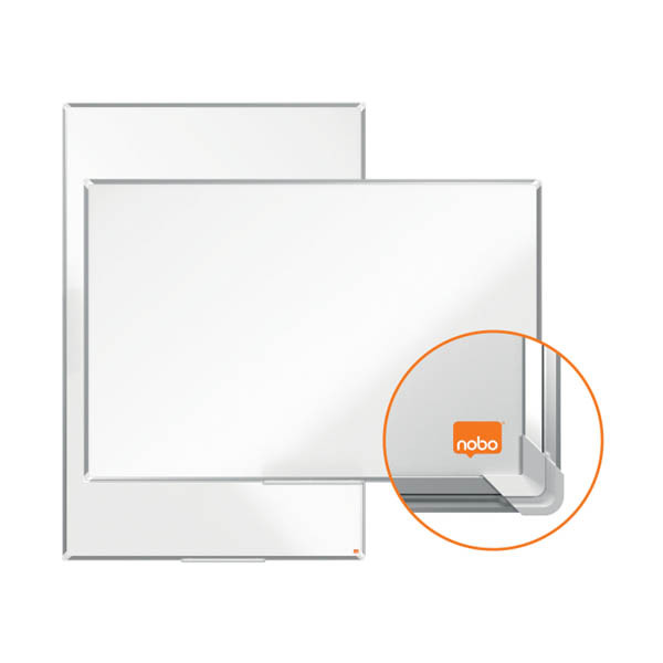 Whiteboard 90 x 60cm magnetic lacquered steel | Nobo Premium Plus 247555 - 4