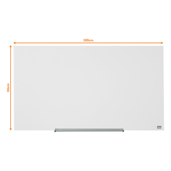 Whiteboard 99.3 x 55.9cm magnetic glass | Nobo Widescreen 247325 - 2