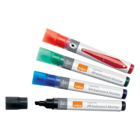Whiteboard marker 4.0mm chisel tip | assorted | 10-pack | Nobo 247530