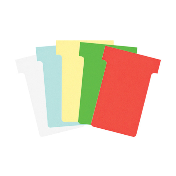 Nobo assorted T-cards, size 2 (5 colours) 247503 - 1