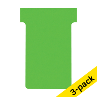 Nobo green T-cards, size 2 | 3 x 100-pack