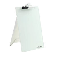 Nobo mini glass desk flipchart 208191