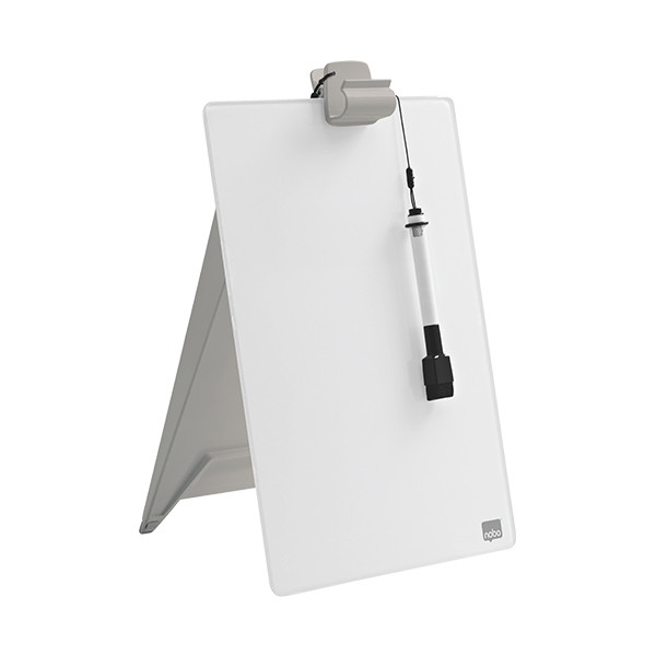 Nobo mini glass desk flipchart 208191 - 2