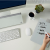 Nobo mini glass desk flipchart 208191 - 4