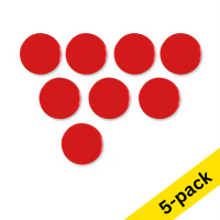 Nobo red magnets, 20mm (5 x 8-pack)