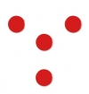 Nobo red magnets, 30mm (4-pack) 247009 - 1