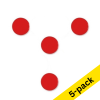 Nobo red magnets, 30mm (5 x 4-pack) 247497 - 1