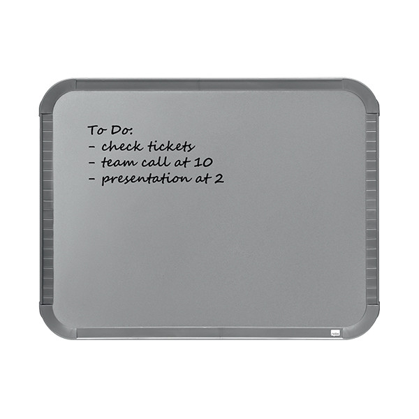 Nobo slimline lacquered steel silver magnetic whiteboard, 28cm x 22cm QB05142CD 247139 - 3