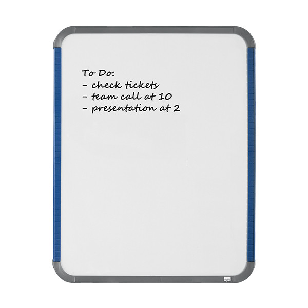 Nobo slimline white painted steel magnetic whiteboard, 36cm x 28cm QB05442ASTD 247142 - 2