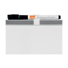 Nobo slimline white painted steel magnetic whiteboard, 36cm x 28cm QB05442ASTD 247142 - 3