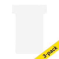 Nobo white T-cards, size 2 | 3 x 100-pack