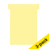 Nobo yellow T-Cards, size 3 (3 x 100-pack) 247546 - 1