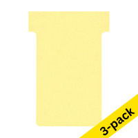 Nobo yellow T-cards, size 2 | 3 x 100-pack