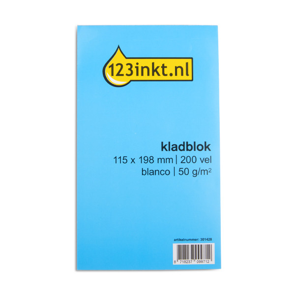 Notebook blank 115 x 198mm | 123ink | 200 sheets 301428 - 1
