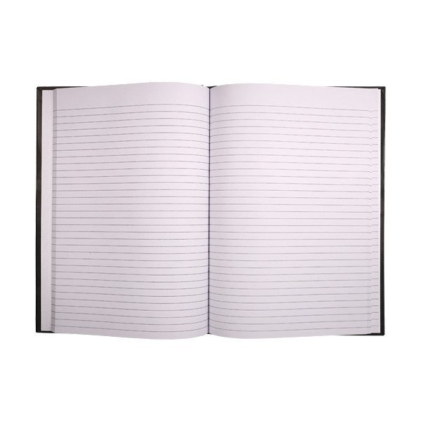 Notebook lined A4 | black | 123ink | 80 sheets 301408 - 2