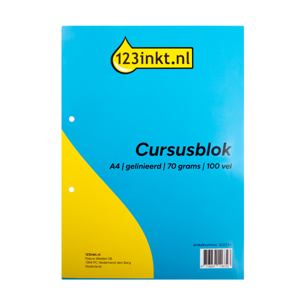 Notepad course block A4 | 123ink | 100 sheets 302234 - 1