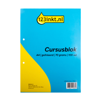 Notepad course block A4 | 123ink | 100 sheets 302234