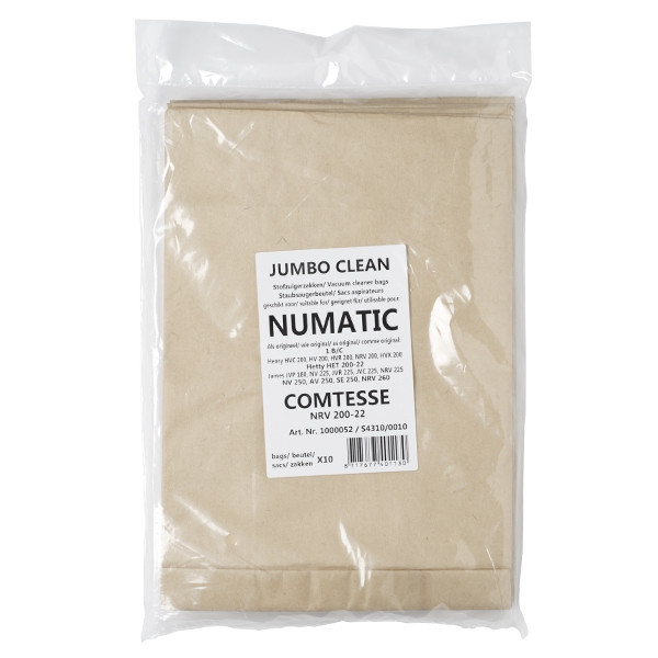 Numatic NVM-1CH paper hoover bags | 123ink version | 10 bags SNU00001 - 1