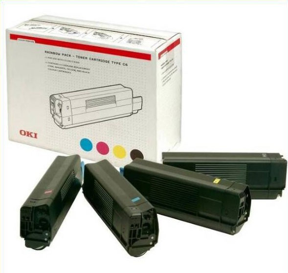 OKI 42403002 Rainbow toner kit BK/C/M/Y (original OKI) 42403002 035779 - 1