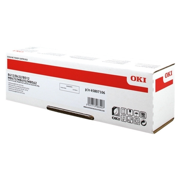 OKI 45807106 high capacity black toner (original OKI) 45807106 042702 - 1