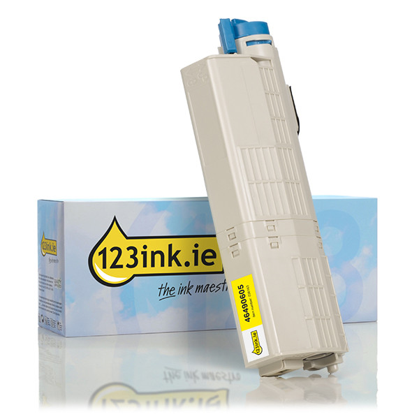 OKI 46490605 high-capacity yellow toner (123ink version) 036163 - 1