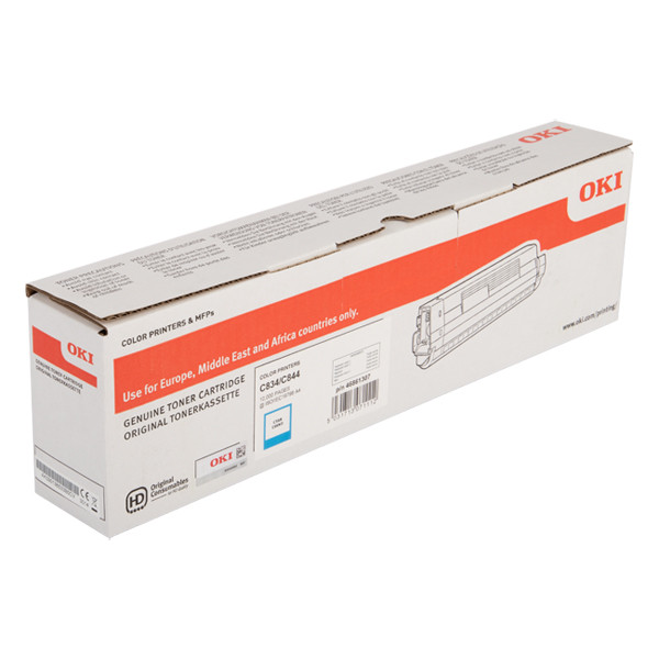 OKI 46861307 high-capacity cyan toner (original OKI) 042768 - 1