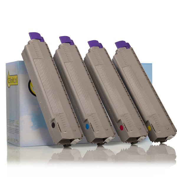 OKI 46861308/07/06/05 BK/C/M/Y high-capacity toner 4-pack (123ink version) 130607 - 1