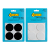 Offer: 123ink black/white round self-adhesive felt pads, 38mm (8-pack)  301032