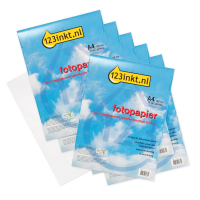 Offer: 6 x 123ink A4 semi-transparent waterproof photo sticker paper (10-pack)  300342