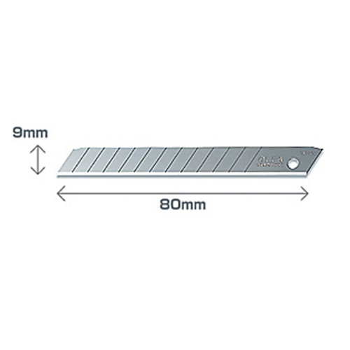 Stanley knife blades (9mm) | Olfa AB-10 | 10-pack 219727 - 1