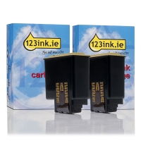 Olivetti B0336 (FJ 31) black ink cartridge 2-pack (123ink version) B0336FC 042382