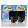 Olivetti B0336 (FJ 31) black ink cartridge 2-pack (123ink version) 042382 - 1