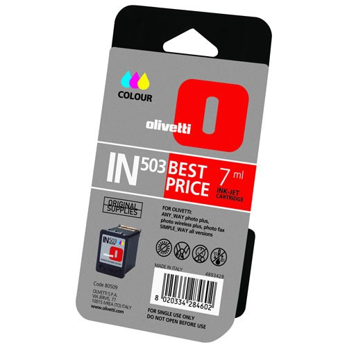 Olivetti IN503 (B0509) colour ink cartridge (original) B0509 042130 - 1