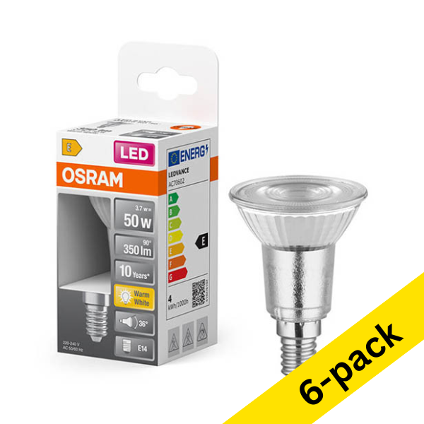Osram E14 LED PAR16 bulb 3.7W (50W) | 2700K (6-pack) LOS02191 - 1