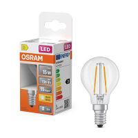 Osram E14 LED clear filament ball bulb 1W (15W) | 2700K LOS01887