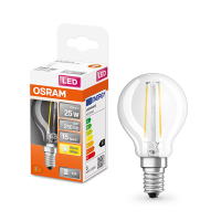 Osram E14 LED clear filament ball bulb 2.5W (25W)  LOS00184