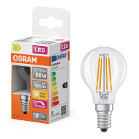 Osram E14 LED clear filament ball bulb 5.9W (60W) | 2700K LOS01223