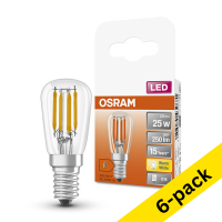 Osram E14 LED clear filament tube bulb 2.8W (25W) (6-pack) LOS00357