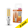 Osram E14 LED clear filament tube bulb 4.2W (40W) (6-pack) LOS00359 - 1