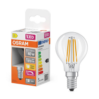 Osram E14 LED dimmable clear filament ball bulb 3.4W (40W) | 2700K LOS01873