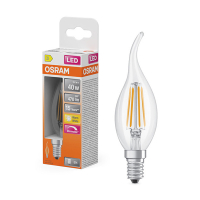 Osram E14 LED dimmable decorative filament bulb 3.4W (40W) | 2700K LOS01845