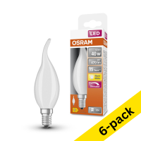 Osram E14 LED dimmable decorative matte candle bulb 4W (40W) (6-pack) LOS00137