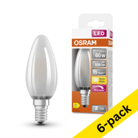 Osram E14 LED dimmable matte candle bulb 5.5W (60W) (6-pack) LOS00141