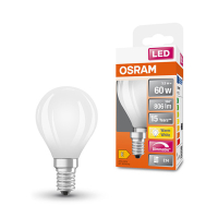 Osram E14 LED dimmable matte filament ball bulb 5.5W (60W)  LOS00174