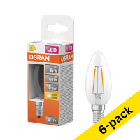 Osram E14 LED filament candle bulb 1W (15W) | 2700K (6-pack) LOS01856